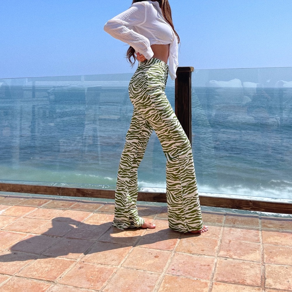 Green Zebra Pants